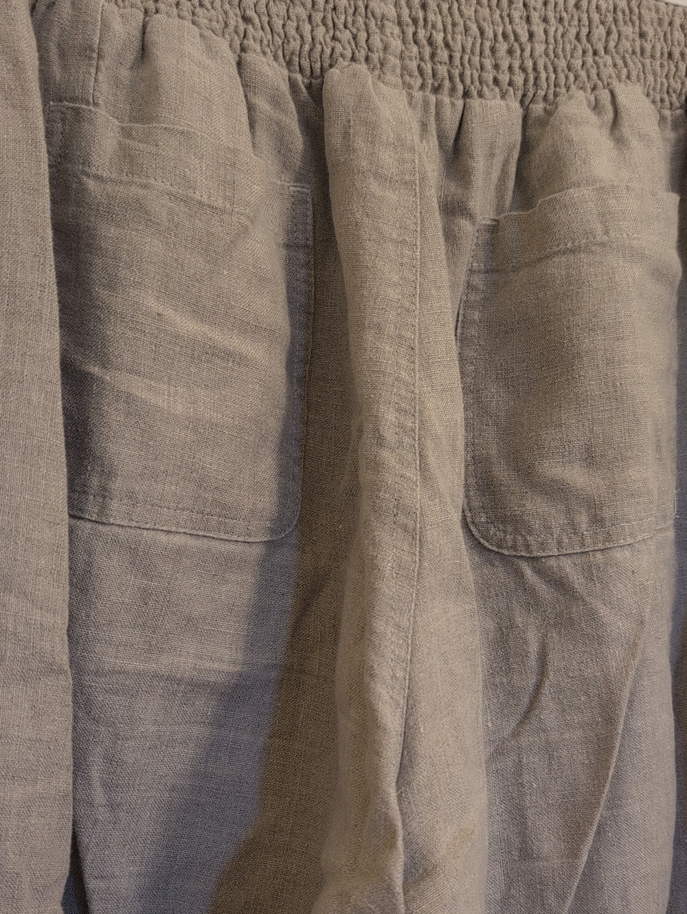 NOMAD Sadhu French Linen Pants in Flax - Picture 7 of 8